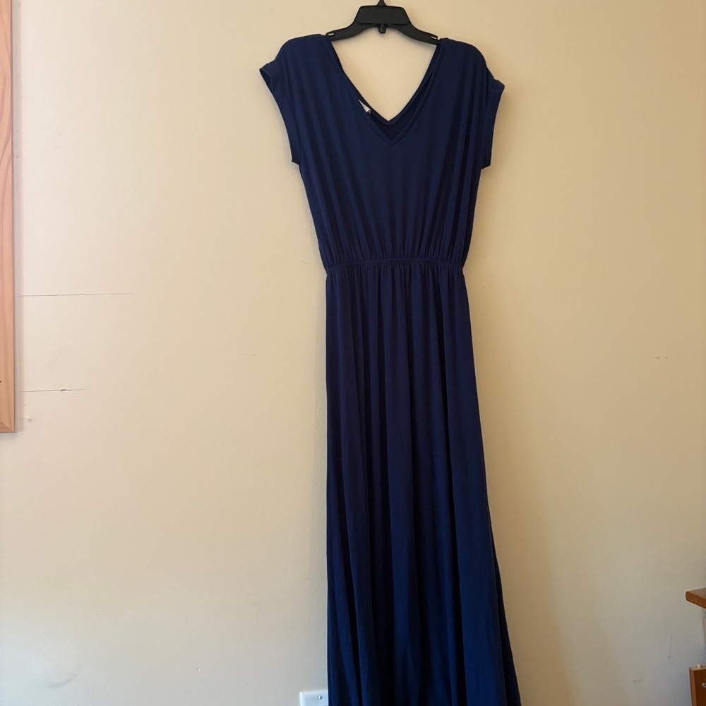 Seamly.co Navy Blue Convertible Maxi Dress Women’s Medium Made in USA